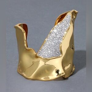 ALEXIS BITTAR Solanales Crystal Folded Cuff Bracelet
